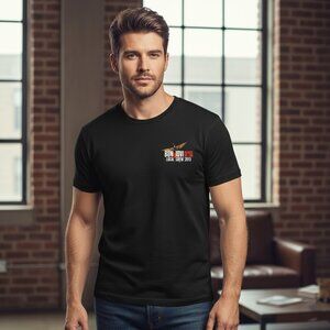 Bon Jovi 2013 Because We Can Concert Crew World Tour Black Shirt Size L